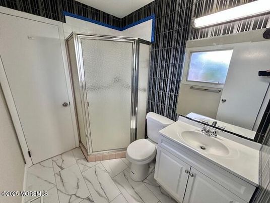Bathroom, Glass Shower, Interior, Marble