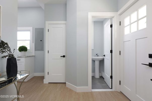 Bathroom, Interior, Wood Texture Flooring