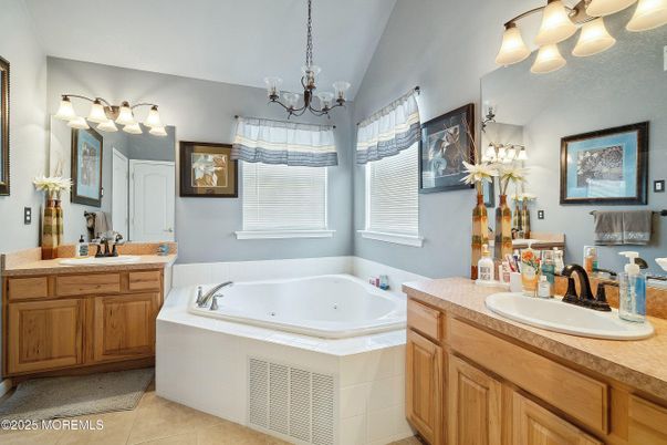 Bathroom, Chandelier, Dual Sink Vanities, Interior