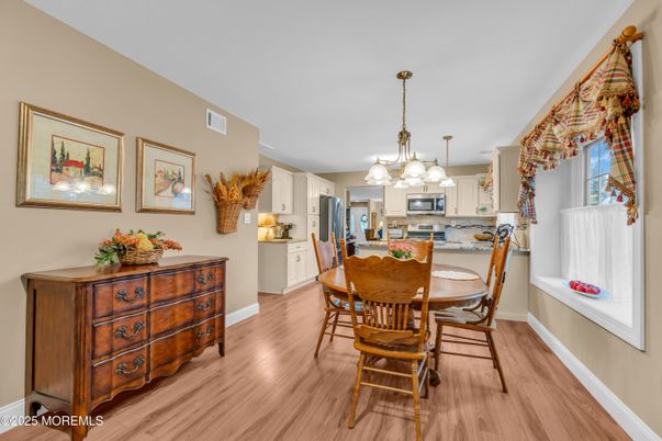 Chandelier, Dining room, Interior, Kitchen, Pendant Lights, Wood Texture Flooring