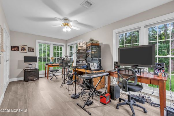 Home Office, Interior, Wood Texture Flooring