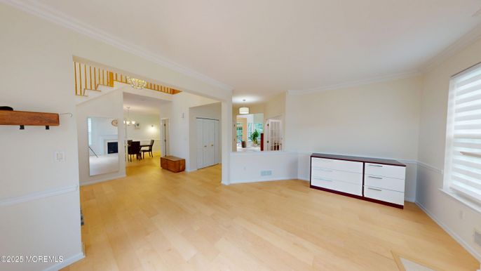 Dining room, Fireplace, Interior, Wood Texture Flooring