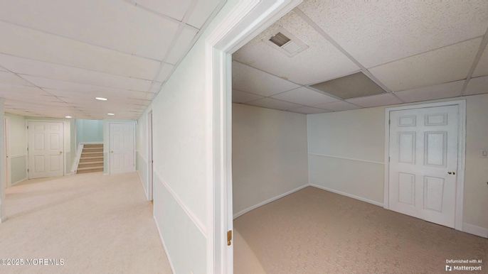 Empty room, Interior, Recessed Lighting