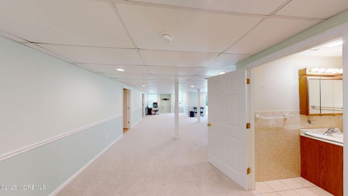 Bathroom, Interior, Recessed Lighting