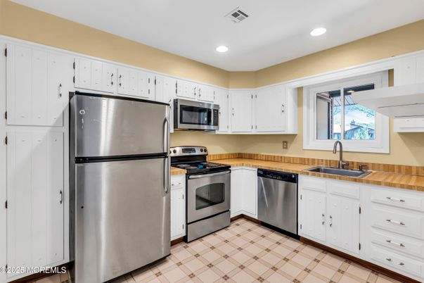 Interior, Kitchen, Recessed Lighting, Stainless Steel Appliances