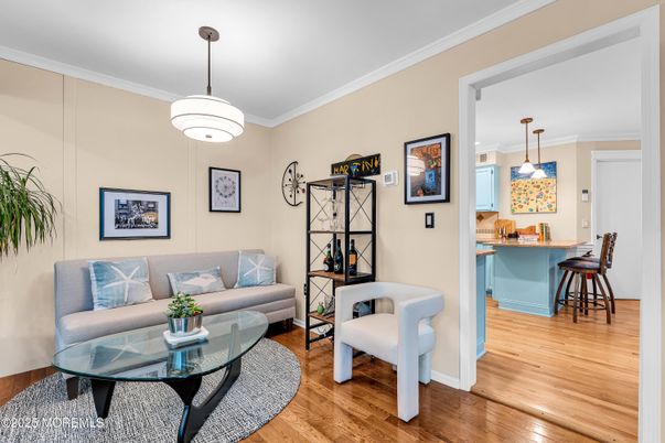 Dining room, Interior, Living room, Pendant Lights, Wood Texture Flooring