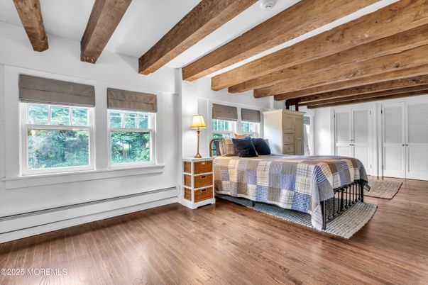 Bedroom, Interior, Wooden Beams, Wood Texture Flooring