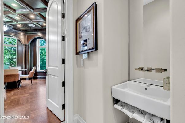 Bathroom, Dining room, Interior, Wood Texture Flooring