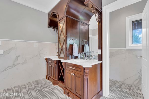 Bathroom, Interior, Marble Walls