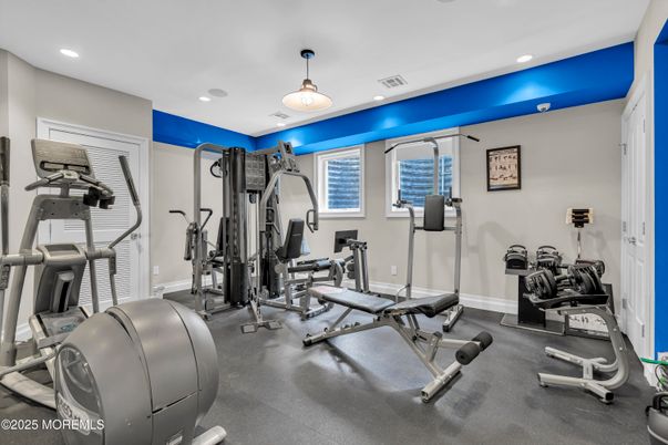 Fitness Equipment, Interior, Recessed Lighting