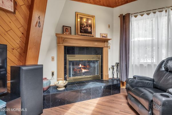 Fireplace, Interior, Wood Texture Flooring