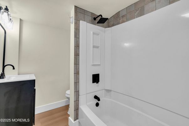 Bathroom, Interior, Wood Texture Flooring