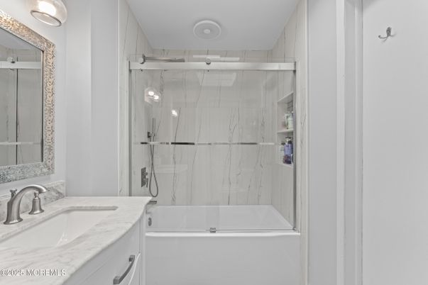 Bathroom, Glass Shower, Interior, Marble Walls