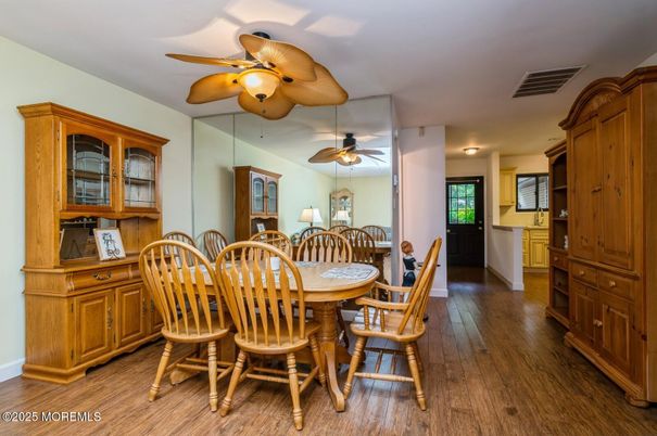 Dining room, Interior, Wood Texture Flooring