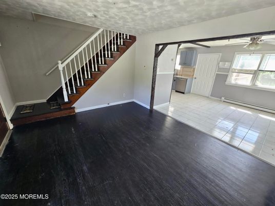 Empty room, Interior, Kitchen, Wood Texture Flooring