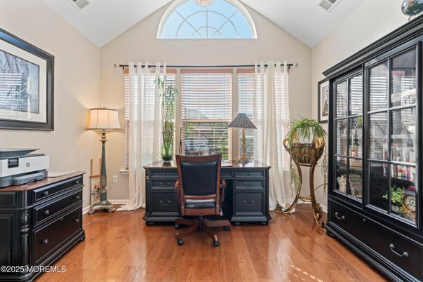 Home Office, Interior, Wood Texture Flooring
