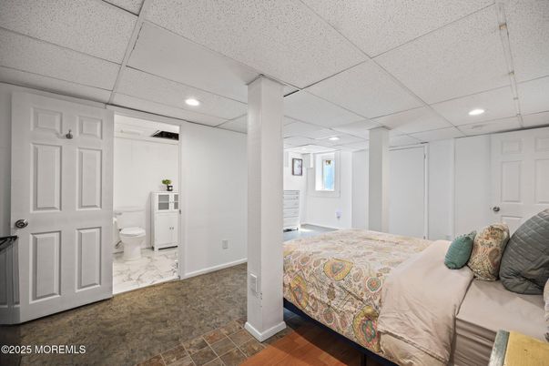 Bedroom, Interior, Marble, Recessed Lighting