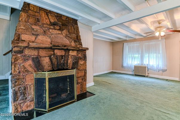 Empty room, Fireplace, Interior, Stone Walls