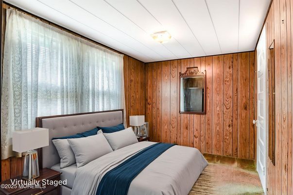 Bedroom, Interior, Wooden Walls