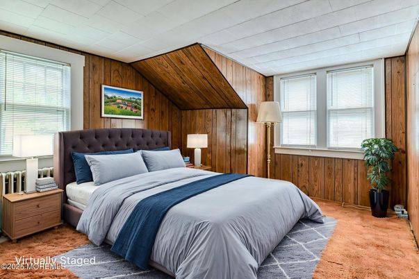 Bedroom, Interior, Wooden Walls