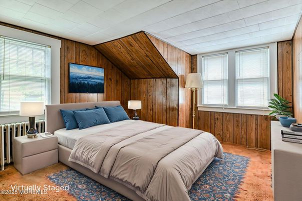 Bedroom, Interior, Wooden Walls