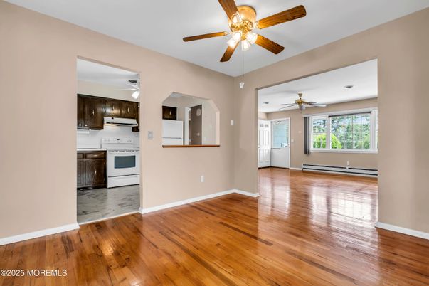 Empty room, Interior, Kitchen, Marble, Wood Texture Flooring