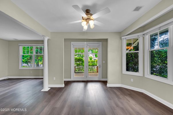 Empty room, Interior, Wood Texture Flooring