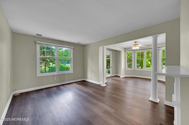 Empty room, Interior, Wood Texture Flooring