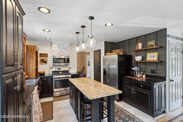 Interior, Kitchen, Pendant Lights, Recessed Lighting, Stainless Steel Appliances