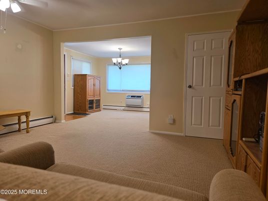Chandelier, Empty room, Interior