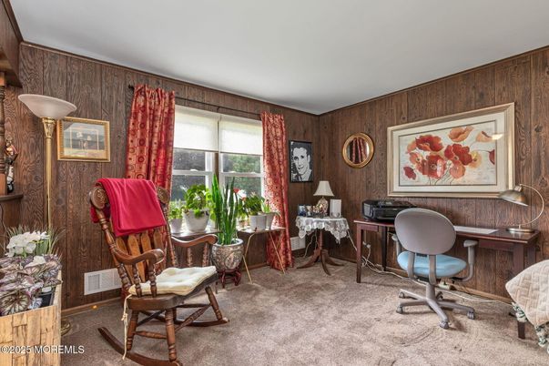 Home Office, Interior, Wooden Walls