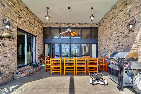 Interior, Pendant Lights, Stone Walls