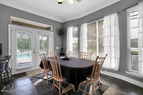 Dining room, Interior, Wood Texture Flooring