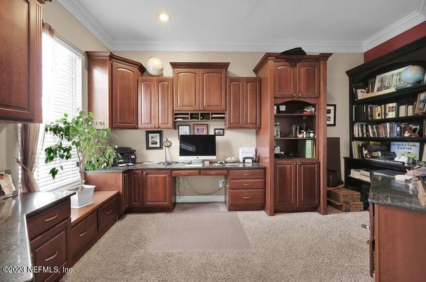 Home Office, Interior, Recessed Lighting