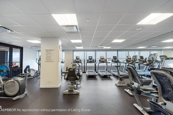 Fitness Equipment, Gym, Interior, Recessed Lighting