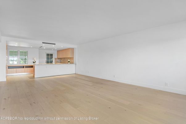 Empty room, Interior, Kitchen, Recessed Lighting, Wood Texture Flooring
