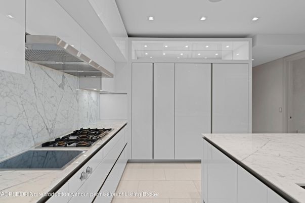 Interior, Kitchen, Marble Walls, Recessed Lighting