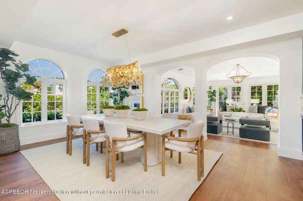 Chandelier, Dining room, Interior, Living room, Pendant Lights, Recessed Lighting, Wood Texture Flooring