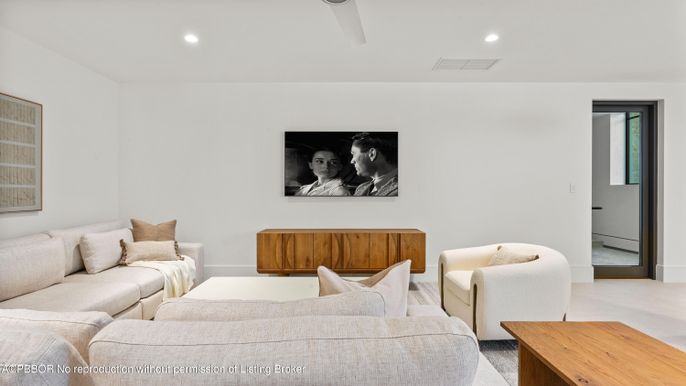 Interior, Living room, Recessed Lighting