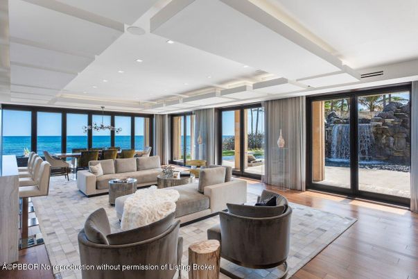 Interior, Living room, Recessed Lighting, Water, Wood Texture Flooring
