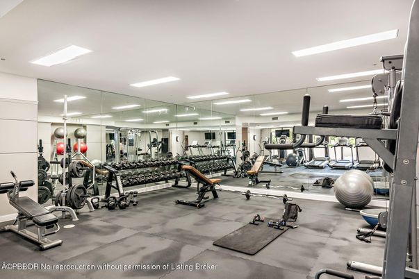 Fitness Equipment, Gym, Interior, Recessed Lighting