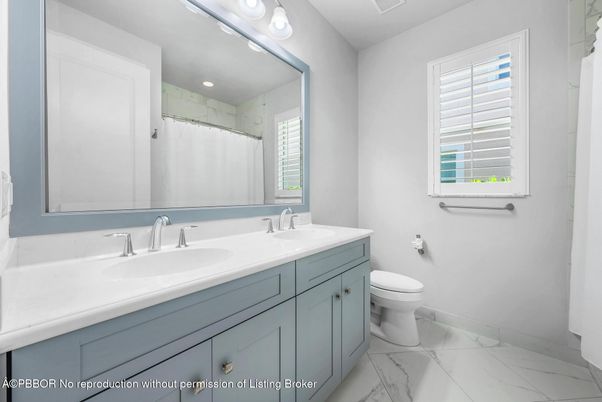 Bathroom, Dual Sink Vanities, Interior, Marble, Recessed Lighting