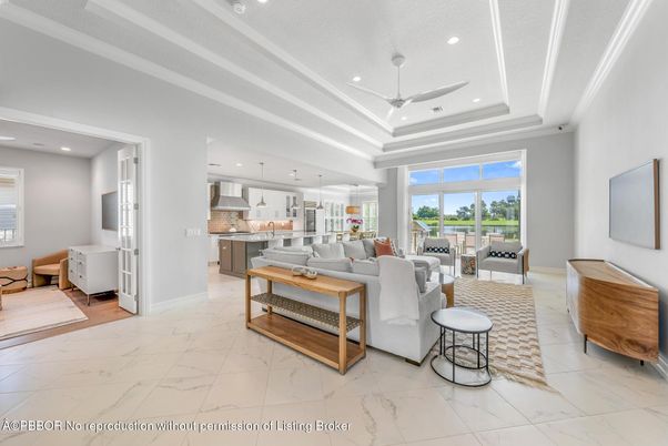 Interior, Kitchen, Living room, Marble, Pendant Lights, Recessed Lighting