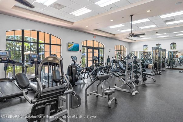 Fitness Equipment, Gym, Interior, Recessed Lighting