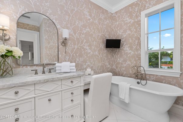 Bathroom, Dual Sink Vanities, Free Standing Baths, Interior, Marble