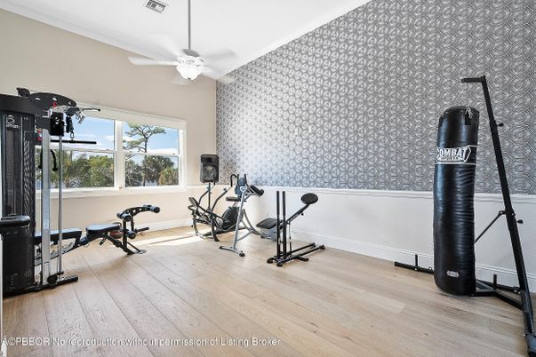 Fitness Equipment, Interior, Wood Texture Flooring
