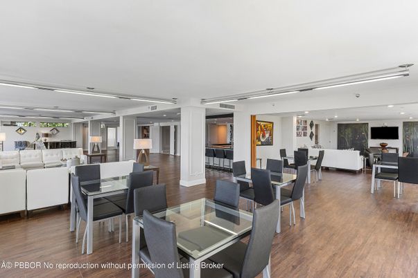 Dining room, Interior, Living room, Recessed Lighting, Wood Texture Flooring