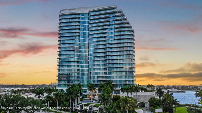 Exterior, Facade, Water, Highrise