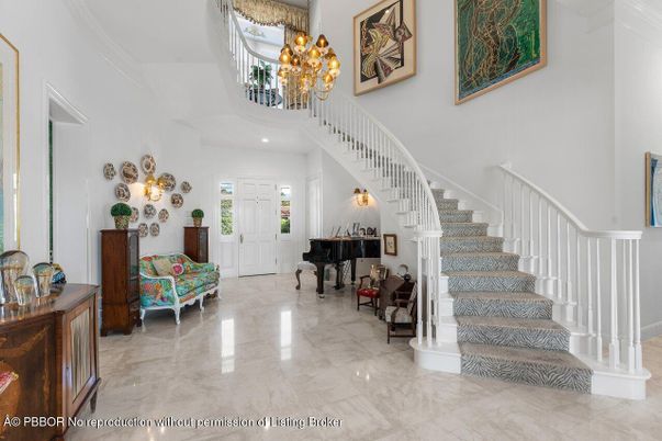 Chandelier, Interior, Marble, Piano, Recessed Lighting