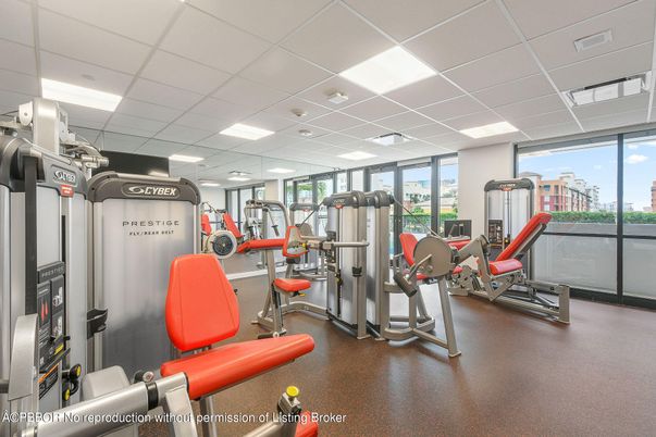 Fitness Equipment, Gym, Interior, Recessed Lighting